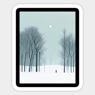 Moonlit Winter Sticker